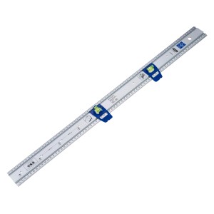 Riga per quadri e marcature LUX Comfort 75 cm con due livelle per misurazioni e marcature precise.