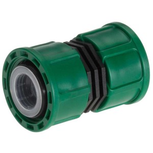 Gardena connettore per centraline V3, raccordo in plastica verde per sistemi Micro-Drip.