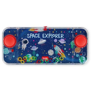 Legami Mini Water Flipper Space Explorer avec motif spatial et anneaux colorés.