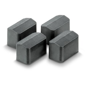Pieds de remplacement Technocraft (4 pcs) pour échelle pliante en aluminium, accessoires pour une assise sûre.
