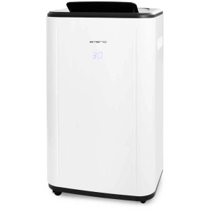 Déshumidificateur Emerio blanc avec affichage numérique, capacité de déshumidification 30 l/jour.