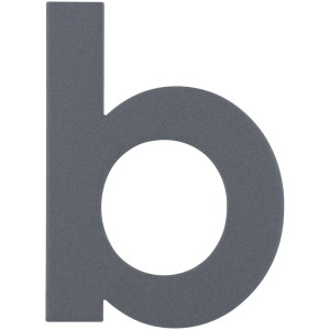 Numéro de maison Alpertec 'b' en acier inoxydable anthracite.
