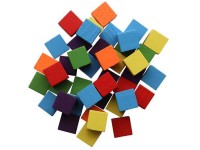 Glorex Holzwürfel Mix Bunt 15 mm / 42 Stk.