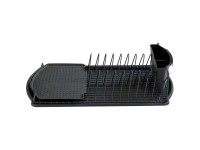 Wenko Geschirrabtropfer Basic Metall Schwarz 47,5 x 26,5 cm