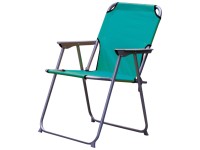 Garten/Camping Sessel Oxford mit Metallrahmen 57 cm x 54 cm x 75 cm Schwarz