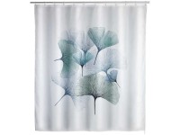 Rideau De Douche Anti-Moisissure 180x180cm Bleu - Tissu Polyester Lavable Avec Crochets